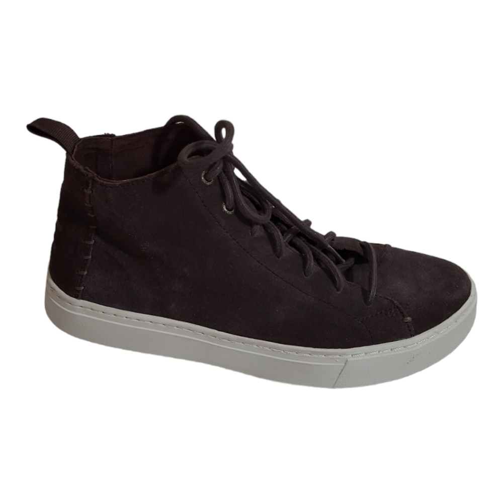 TOMS Mens Lenox Mid Brown Suede Shoe Sz 8.5